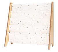 Bibliothèque en tissu recyclé Terrazzo crème