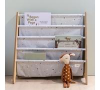 3 Sprouts – Bibliothèque frontale Montessori pour enfants – Gris clair Terrazzo – 61×63×25,4 cm