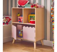 sweeek - Bibliothèque Enfant 2 étagères 2 Portes. Rose