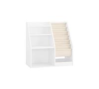 SoBuy Bibliothèque Montessori 3 Cases Panier blanc