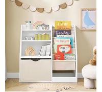 Bibliothèque Enfant 3 Niveaux - SoBuy - KMB119-W - Rangement Jouets - Blanc