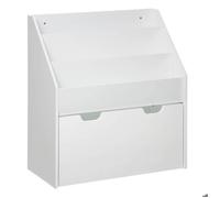 Bibliothèque enfant à roulettes blanc H70cm - Atmosphera createur d'interieur