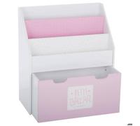 Bibliothèque enfant à roulettes rose H70cm - Atmosphera createur d'interieur