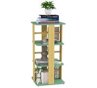 Bibliothèque enfant AIYAPLAY rotative avec roulettes, rangement livre enfant 3 niveaux pour salle de jeux, chambre d'enfant, vert