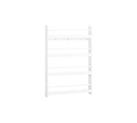 | Bibliothèque enfant blanche à 4 étagères | Rangement pour jouets d'enfant | Rangement pour livres d'enfant | 80.0x12.0x118.0 cm | Capacité de