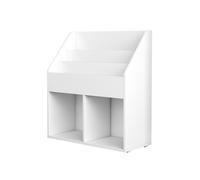 Bibliothèque enfant Conny, 72x79cm avec de grandes étagères, Blanc, Vicco 40243