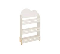 Bibliothèque enfant de 3 étagères coloris Blanc - Longueur 61,5 x Largeur 18,5 x Hauteur 100 cm - -