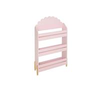 Bibliothèque enfant de 3 étagères coloris Rose - Longueur 61,5 x Largeur 18,5 x Hauteur 100 cm - -