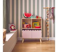 sweeek - Bibliothèque Enfant 2 étagères 2 Portes. Rose