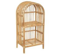 Bibliothèque enfant en rotin coloris beige - Longueur 38 x Profondeur 28 x Hauteur 76 cm