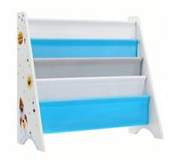 Bibliothèque Enfant, Étagère De Rangement Pour Livres, 62,5 X 28 X 60 Cm, Motif Espace, Blanc Blanc
