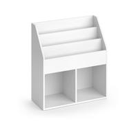 Bibliothèque enfant Luigi, 72x79cm sans boîtes pliantes, Blanc, Vicco 33176
