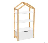 Bibliothèque enfant ""Maison"" blanc H120cm - Atmosphera createur d'interieur