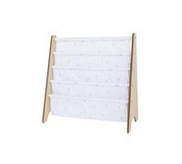 3 Sprouts - Bibliothèque enfant Myrtilles en tissu recyclé gris