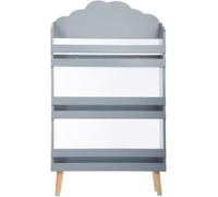 Bibliothèque enfant nuage gris - ATMOSPHERA FOR KIDS - Petite taille - 3 étagères douces