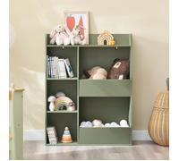 SoBuy Bibliothèque Montessori Enfant 5 compartiments Vert