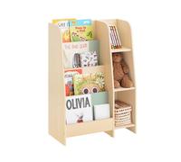 Bibliothèque Enfant - SoBuy KMB114-GR - 4 Étagères et 3 Compartiments - Vert - 63x30x90cm - Étagère de Rangement pour Enfants