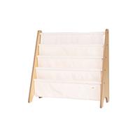 3 Sprouts – Bibliothèque frontale Montessori enfants, Idéale pour livres, Crème, 61×63×25,4 cm