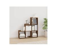 Bibliothèque escalier Chêne marron 107 cm Bois d ingénierie Marron G