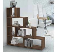 Bibliothèque Escalier Lina Effet Noyer