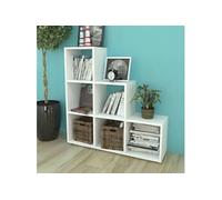 Vidaxl Bibliothèque/Étagère 107 Cm Blanc Blanc