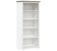 Bibliothèque/étagère à livres - mango - BODO marron 82x40x173 cm - bois pin massif 5 niveaux - M2360