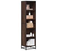 vidaXL Bibliothèque G chêne marron en bois d'ingénierie 80,5x35x170,5 cm