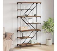 Vidaxl Étagère Chêne Noir 91 X 36 X 176 Cm Bois D'ingénierie