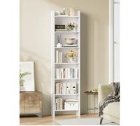 Bibliothèque, Étagère de Rangement 7 Niveaux, Meuble, Cube, pour Salon, Bureau, Chambre, Style Scandinave, 24 x 48 x 197,4 cm,