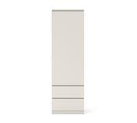 Maja Armoire multi-usages 60 cm avec tiroirs, étagère étroite pour salon et bureau, rangement moderne avec porte, design minimaliste, panneau stratifié de qualité supérieure (cachemire)