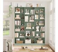 Bibliothèque, étagère de rangement, présentoir, étagère en bois, 3 rangées, pour bureau, salon, bureau, 188 x 149 x 23,5 cm Dimensions : 188 x 149 x 23,5 cm. Vous avez le choix entre 4 couleurs : blan