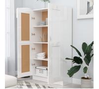 Bibliothèque, Étagère de Rangement, VIDAXL, Blanc brillant - 82,5x30,5x150 cm Bois d’ingénierie B133