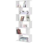 Bibliothèque étagère de Rangement WOLTU en MDF 60x23,5x160cm Blanc