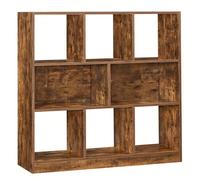 Bibliothèque, Étagère, Meuble De Rangement Avec Compartiments Ouverts, 97,5 X 30 X 100 Cm Marron