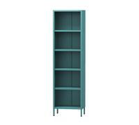 Bibliothèque de salon MARIO, 500 x 1800 x 350 mm, Modern: turquoise