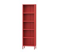 Bibliothèque de salon MARIO, 500 x 1800 x 350 mm, Modern: rouge