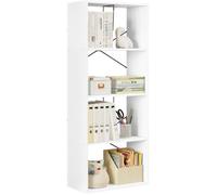 Bibliothèque étagère WOLTU - Blanc - 4 niveaux - 60x30x149cm