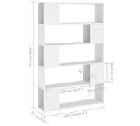 Bibliothèque étroite à 4 niveaux, étagère de rangement polyvalente pour salon, studio, chambre à coucher, idéale pour organiser et afficher des livres et décorer