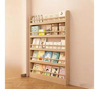 Bibliothèque étroite derrière la Porte 3-6 Niveaux Bibliothèque Derrière la Porte Étagère ouverte servant à la présentation et au rangement idéale pour les chambres, les salons et autres esp 6F 100CM