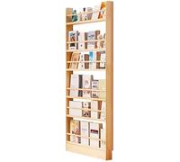 Bibliothèque étroite Derrière la Porte，bibliothèque Murale à 4 Niveaux，Étagère De Rangement Ultra-Mince， idéale pour les chambres d'enfants, les chambres à coucher et les bureaux (coul 6th floor 70cm