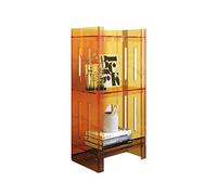 Bibliothèque étroite moderne en acrylique transparent - 2/3/4 niveaux - Étagère ouverte élégante pour salon, bureau, chambre à coucher - Étagère contemporaine