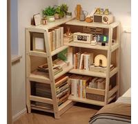 Bibliothèque extensible en bois à 3/4/5 niveaux, étagère télescopique pour salon, chambre à coucher, étude, solution de rangement polyvalente