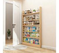 Bibliothèque Fine derrière la Porte, étagère étroite for Les Petits espaces, Solution de Rangement derrière la Porte for la Maison et Le Bureau(White,31.5 * 35in)