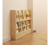 Bibliothèque fine en bois massif - 10 cm d'épaisseur pour chambre à coucher, salon et bureau - Solution de rangement peu encombrante, parfaite pour derrière les portes et décoration élégante