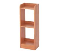 Bibliothèque fine en chêne à 2/3/4 niveaux - Économie d'espace - Assemblage facile pour chambre à coucher et bureau à domicile - 90 cm - Bois massif