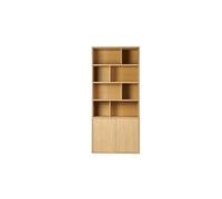 Miliboo - Bibliothèque finition bois clair chêne L92 cm NAGANO