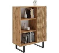 Bibliothèque Fondi pieds métal Beige G
