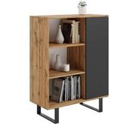 Bibliothèque Fondi pieds métal noir Beige G