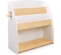 Bibliothèque Forêt naturel-blanc Beige G