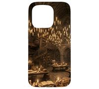 Bibliothèque Gothique Dark Academia Fantasy Amateur de Livres Coque pour iPhone 15 Pro